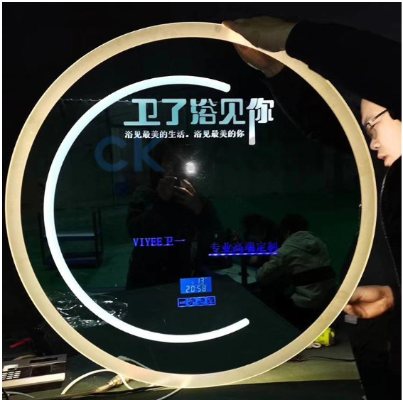 光纖激光打標機擁有大幅面振鏡掃描功能360度雕刻鏡子